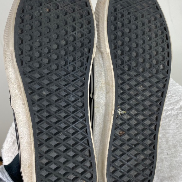 Vans Low Top Skater Sneakers Shoes Womens 8 Black Sparkle Glitter - Picture 8 of 9